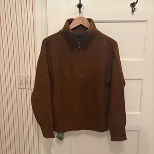 Nili Lotan Hester Half Zip Cashmere Sweater